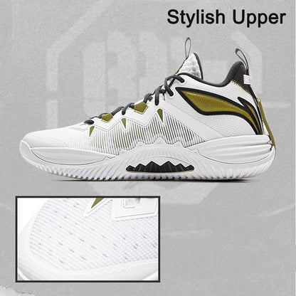 Zapatillas de Baloncesto para Hombre Li-Ning BADFIVE STORM 2025, con Amortiguación BOOM, Tecnología TUFF OS, Resistentes al Desgaste, Modelo ABFV017