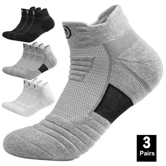 1/3pairs/Lot Men's Socks Compression Stockings Breathable Basketball Sports Cycling running Towel Socks High Elastic Tube Socks