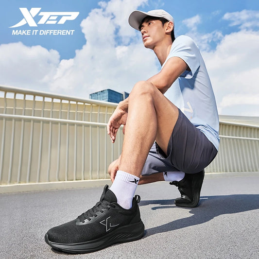 Xtep Running Shoes For Men 2025 Summer Breathable Mesh Shoes Soft-soled Shock Absorbing Lightweight Sports Shoes 875419110053