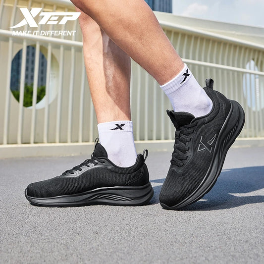 Xtep Running Shoes For Men 2025 Summer Breathable Mesh Shoes Soft-soled Shock Absorbing Lightweight Sports Shoes 875419110053